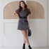 Curvy tweed zip one piece